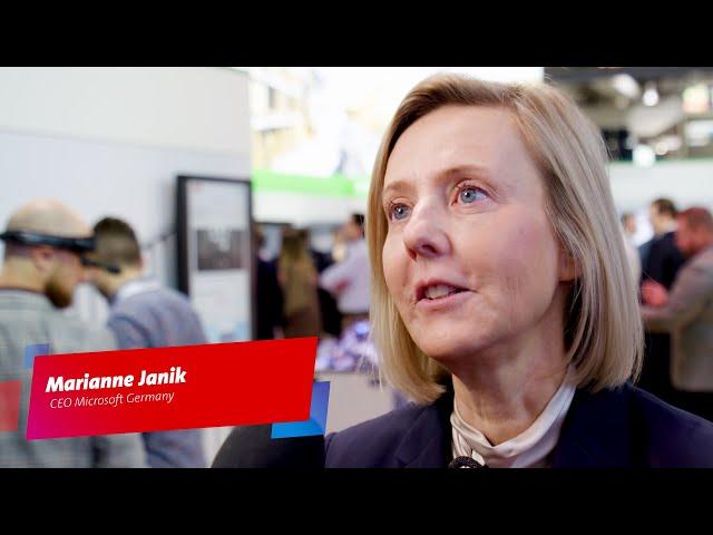 Marianne Janik, CEO Microsoft Germany at HANNOVER MESSE 2023