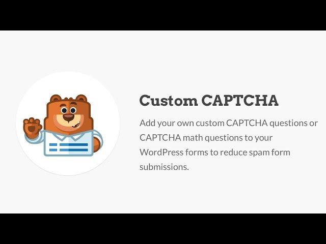 WPForms Custom CAPTCHA Addon