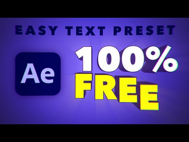 TEXT TILE - Free After Effects Text Animation Tool