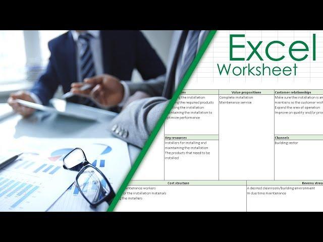 Business Model Format Template Excel Sheet | Spreadsheet Download