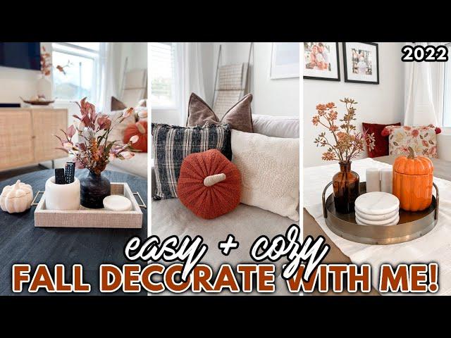 COZY FALL DECORATE WITH ME  | EASY Fall Decorating Ideas For Your ENTIRE HOME! | Home Styling