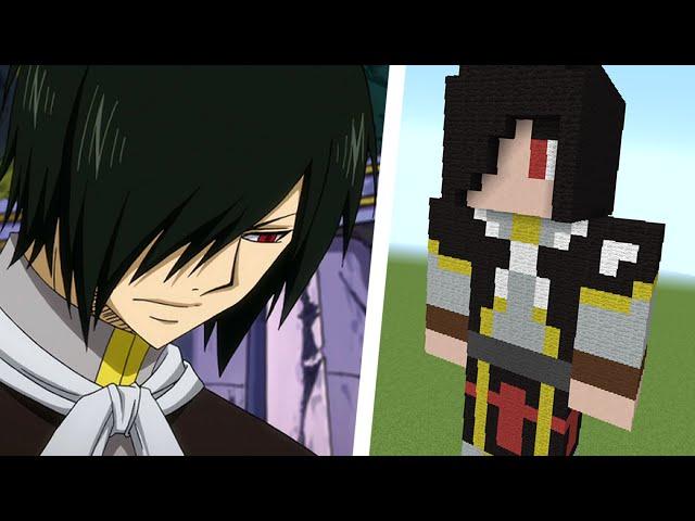 How to Build a Rogue Cheney Statue (Fairy Tail) - Minecraft