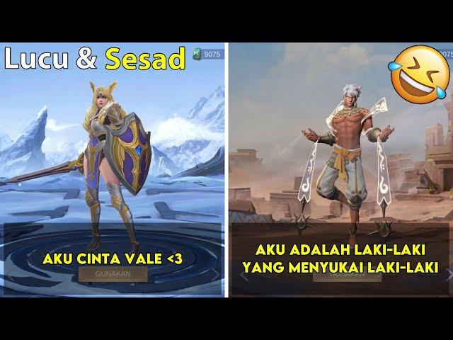 Percakapan Hero Sesad mobile legend bahasa Indonesia || Dialog Hero Sesad