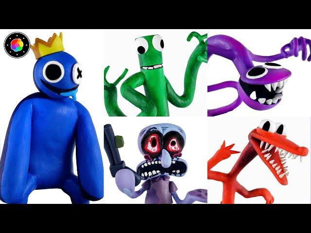 CREANDO TODOS los MODS de FNF (Rainbow Friends: Blue, Green, Calamardo) Plastilina #18 | PlastiVerse