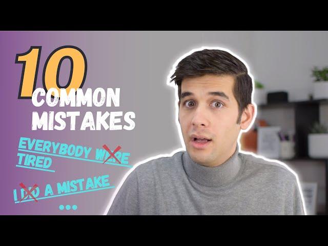 10 Most Common English Grammar Mistakes || Basic English Grammar