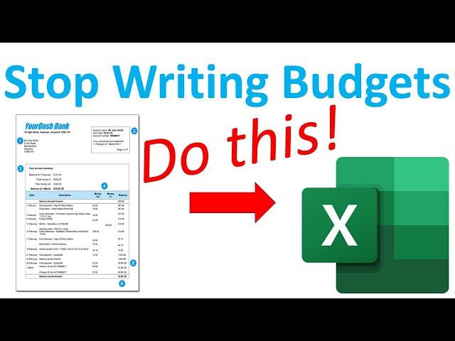 How to open BANK Statement CSV file in EXCEL #1