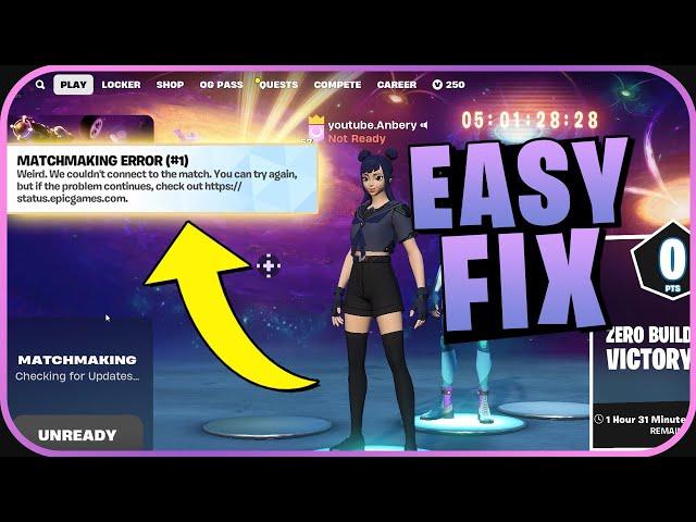 HOW TO FIX Matchmaking Error #1 Fortnite OG (2023)