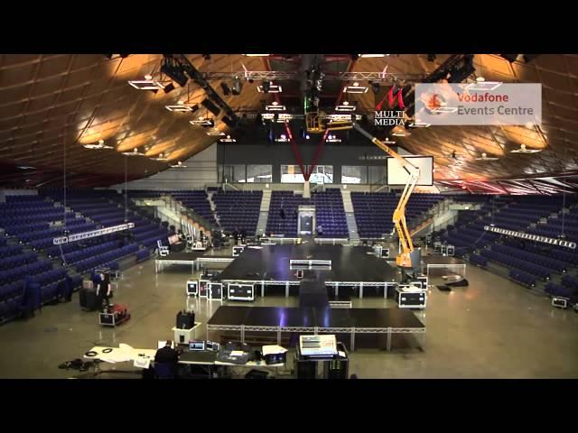 Vodafone Events Centre pack-in Timelapse