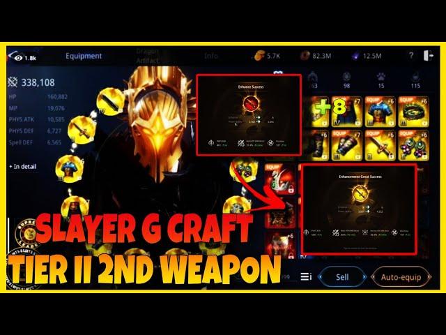 Slayer G ( Nut G ) Craft Tier II Legend Secondary Weapon | Plus 8 2nd Weapon - MIR4