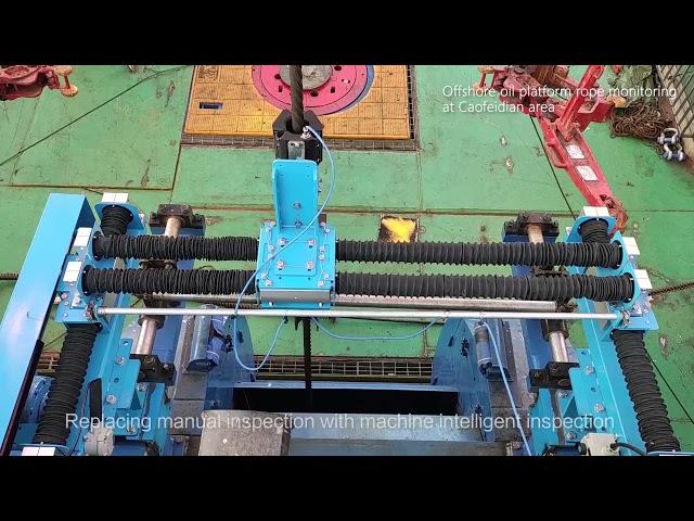 WIRE ROPE ONLINE INSPECTION SYSTEM FOR OFFSHORE DRILLING RIG