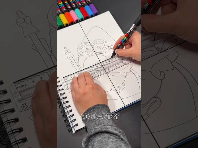 Drawing Gus from Mega Minions in 4 DIFFERENT STYLES! (Part 1) #shorts