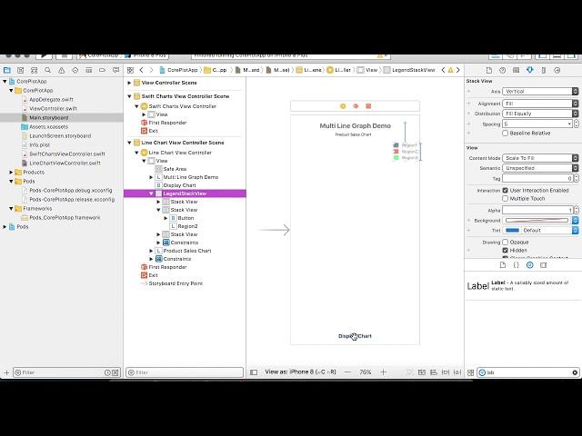 How to display a Multi line Graph\Chart in Swift 4.0