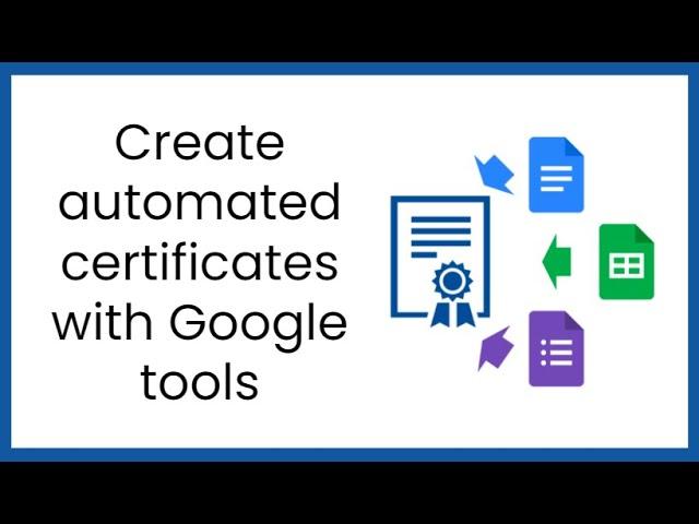 Create automated certificates with Google tools