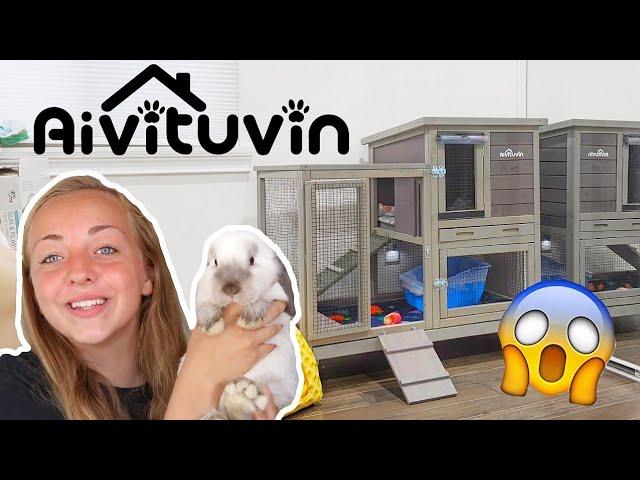 Rabbit Hutch Model #AIR10 (Unboxing, Setup,Tour) | Aivituvin Hutch Company |Julia & Olga|