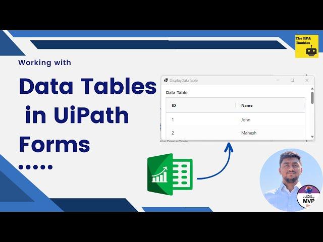 Working with Data Tables in UiPath Forms 2023