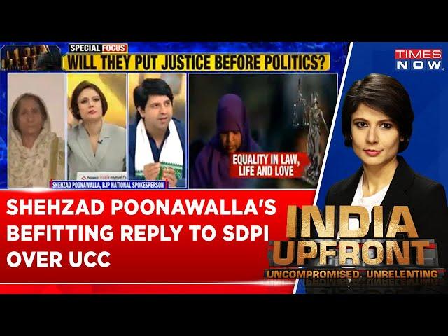 Shehzad Poonawalla's Befitting Reply To SDPI Secretary Over Uniform Civil Code | Times Now