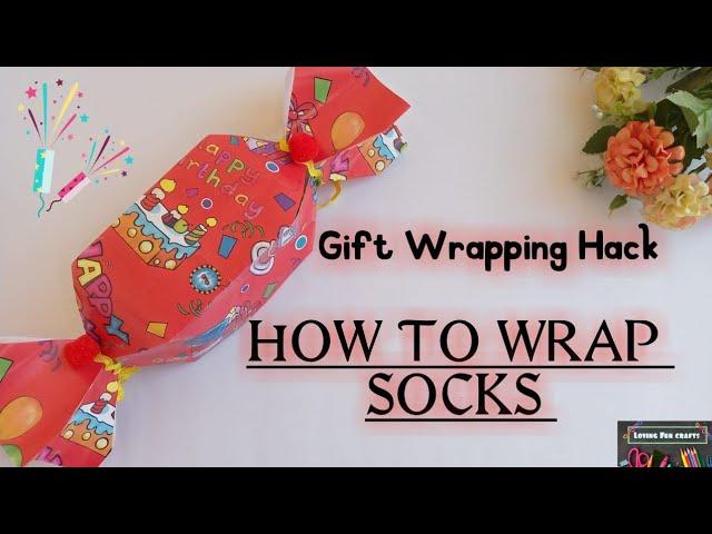 GIFT WRAPPING HACK |HOW TO WRAP SOCKS | loving fun crafts