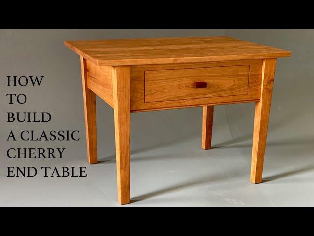 Build This Cherry End Table - Game Table - Woodworking  Lesson - Plans Available