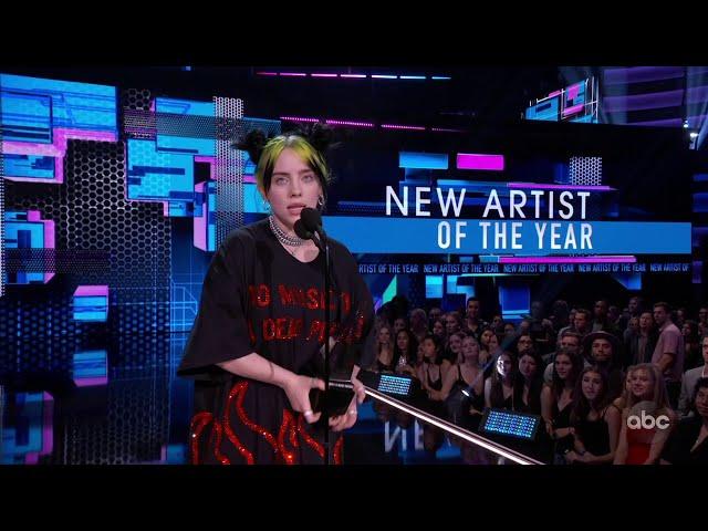 Billie Eilish Wins New Artist of the Year at the 2019 AMAs - The American Music Awards