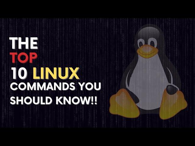 The Top 10 Linux Commands You Should Know!! | Learn Linux |