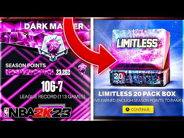 I COMPLETED UNLIMITED & OPENED MY LIMITLESS 20 BOX! NBA 2K23 MYTEAM