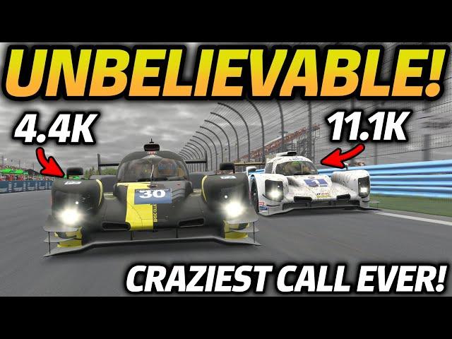 "I CAN'T BELIEVE THIS WORKED!" - The Best Racing Strategy Call You Will EVER See!