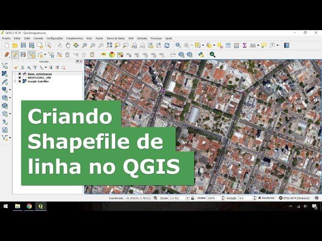 Como criar um shapefile de linhas e habilitar aderência no QGIS