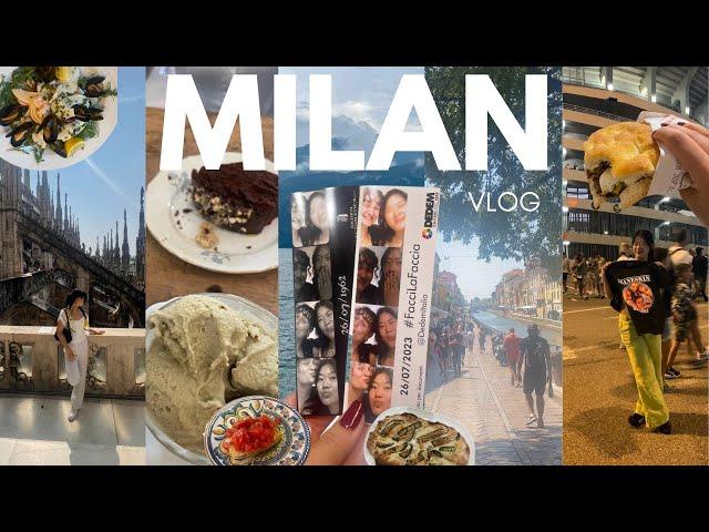 VLOG: milan 2023 🩷 || måneskin concert|| swimming in lake como 