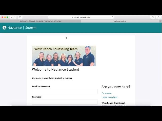 How WRHS students to Log Into Naviance