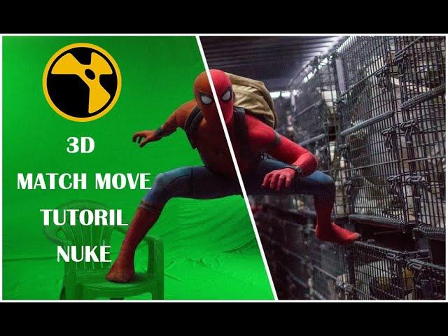 NUKE MATCH MOVE | 3D CAMERA TRACKING | Nuke Tutorial | match move |