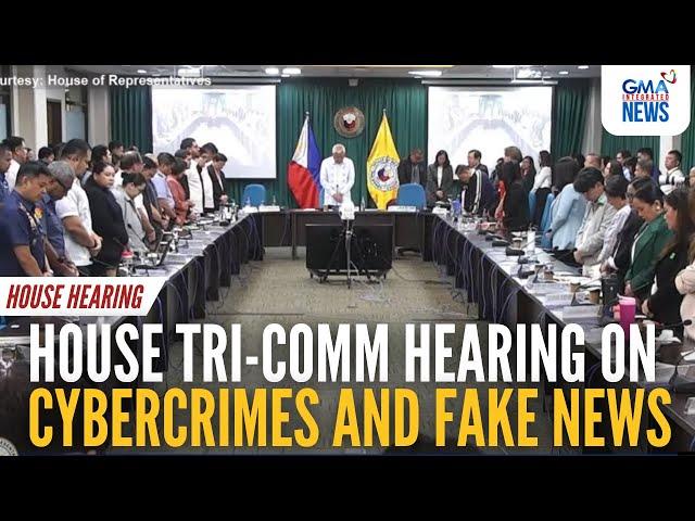 LIVE: House Tri-Comm hearing on cybercrimes and fake (Mar. 21, 2025) | GMA Integrated News - Replay