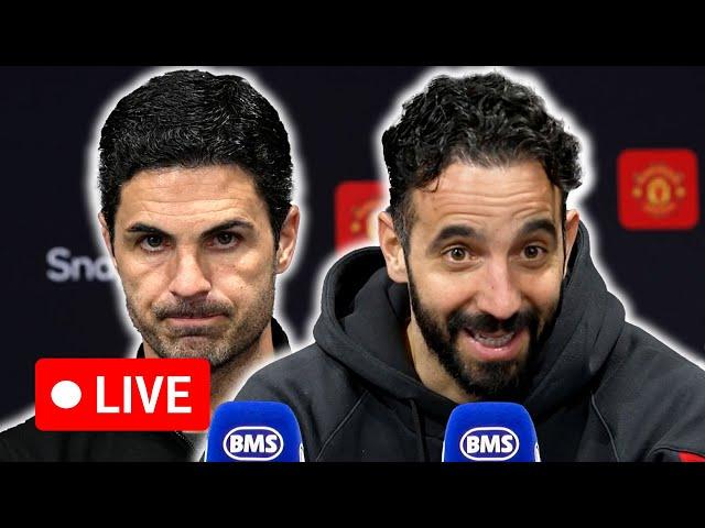  LIVE | Ruben Amorim and Mikel Arteta post-match press conference | Manchester United 1-1 Arsenal