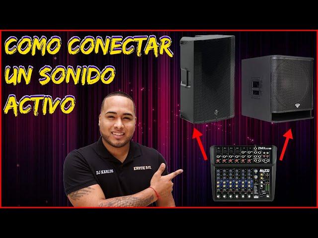 Como conectar tu sonido activo