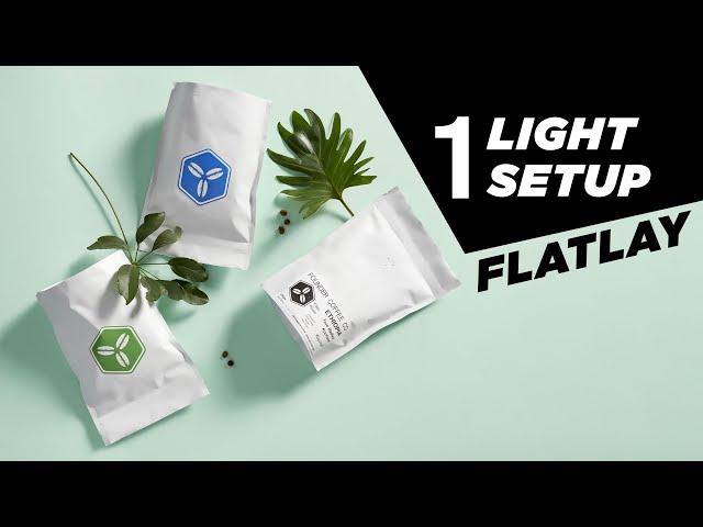 Flatlay Minimal Product Photography - Light setup