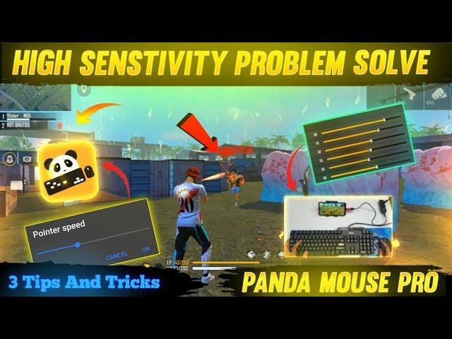 High Sensitivity Problem solve | Panda Mouse pro Control Senstivity solution | 3 Tips and Tricks