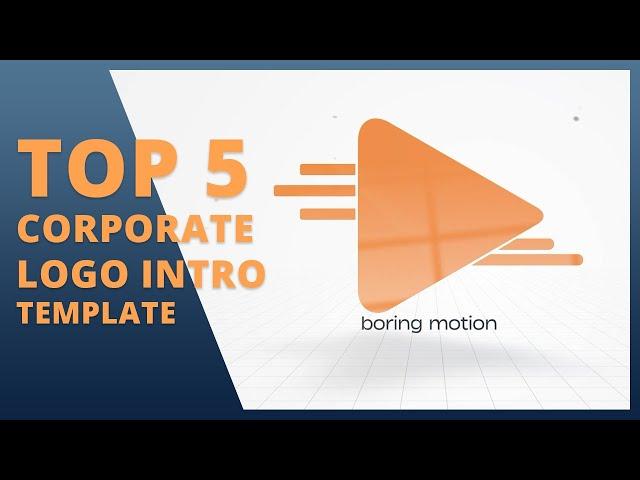 5 New Simple Corporate Logo Intro Animation - Free After Effects Template