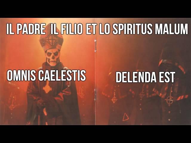 Ghost - Infestissumam - Lyrics on Screen