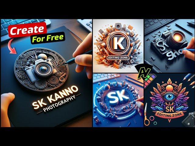 How To Make 3D Logo With Ai For Free | Bing AI Logo Generator | Viral Photo Editing | Ai