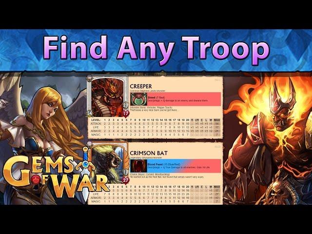 Gems of War: 100% Up to Date Troop List Explained