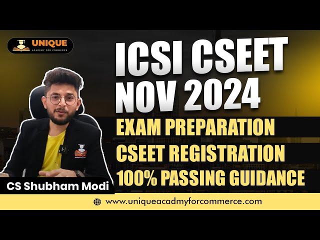 CSEET November 2024 Exam Preparation | ICSI CSEET Nov 2024 | How to Prepare For CSEET Nov 2024