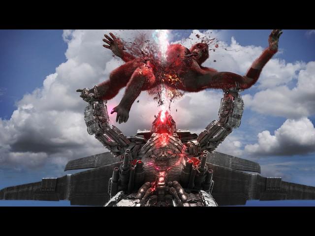 Mecha Godzilla Upgrade vs Skar king and shimo in real life