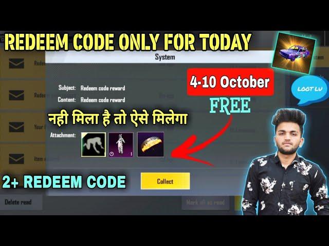 Pubg Mobile Lite Redeem Code Only For Today Get Outfits And More Rewards ! Pubg Lite Redeem Code