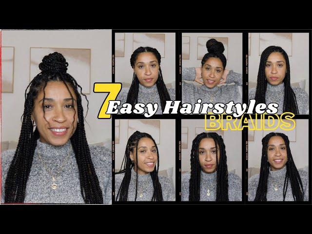 7 Easy Braid Hairstyles | for travel, school, work and everyday styling