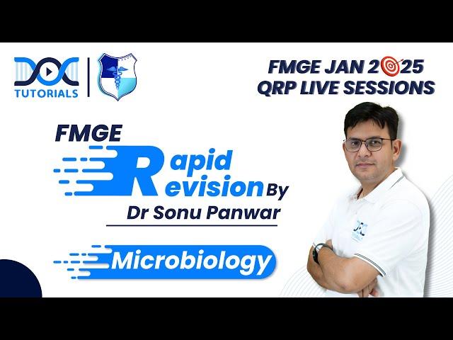  Microbiology Rapid Revision with Dr. Sonu Panwar: FMGE JAN 2025 