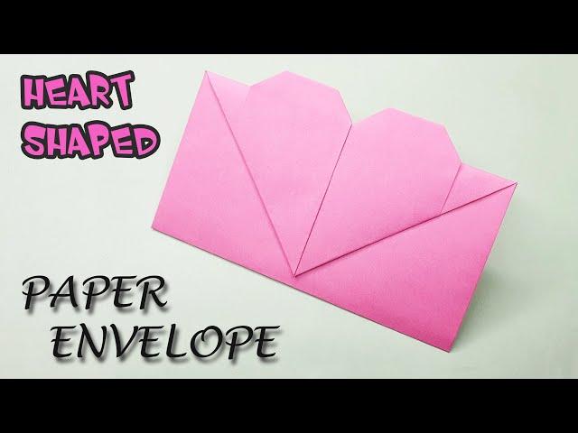 How to make heart shaped envelope || Paper craft || Paper plane 286