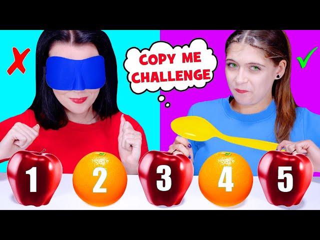 ASMR Copy Me Challenge, Fake VS Original, 100 or 1 Challenge | Eating Sounds LiLiBu