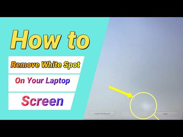 How to Remove White Spots from Laptop Screen  Full Tutoriel