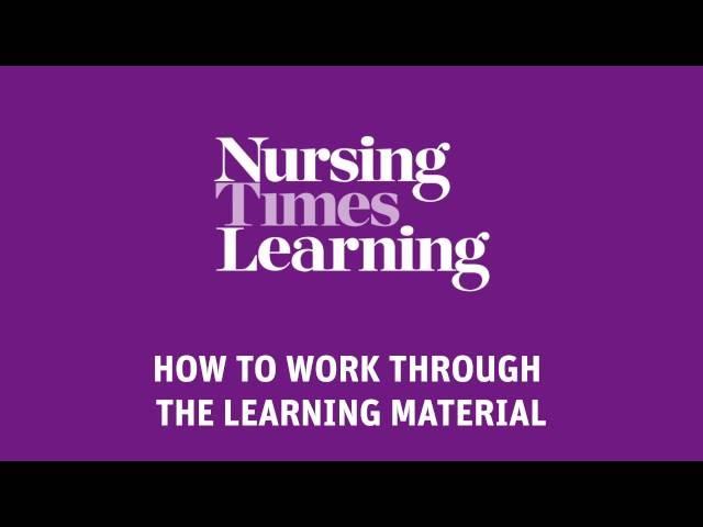 How to work through the learning material