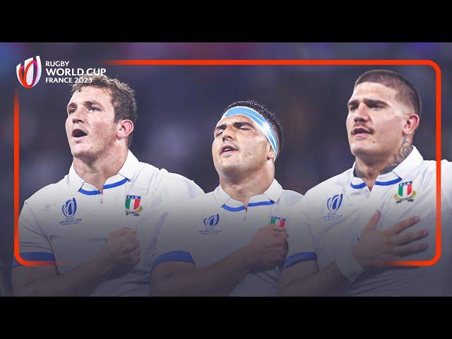 Italy's emotional anthem | Rugby World Cup 2023