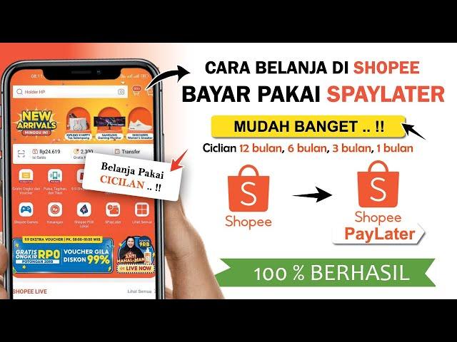  Cara BELANJA di SHOPEE Bayar Pakai SPaylater | Bayar Shopee Pakai Spaylater